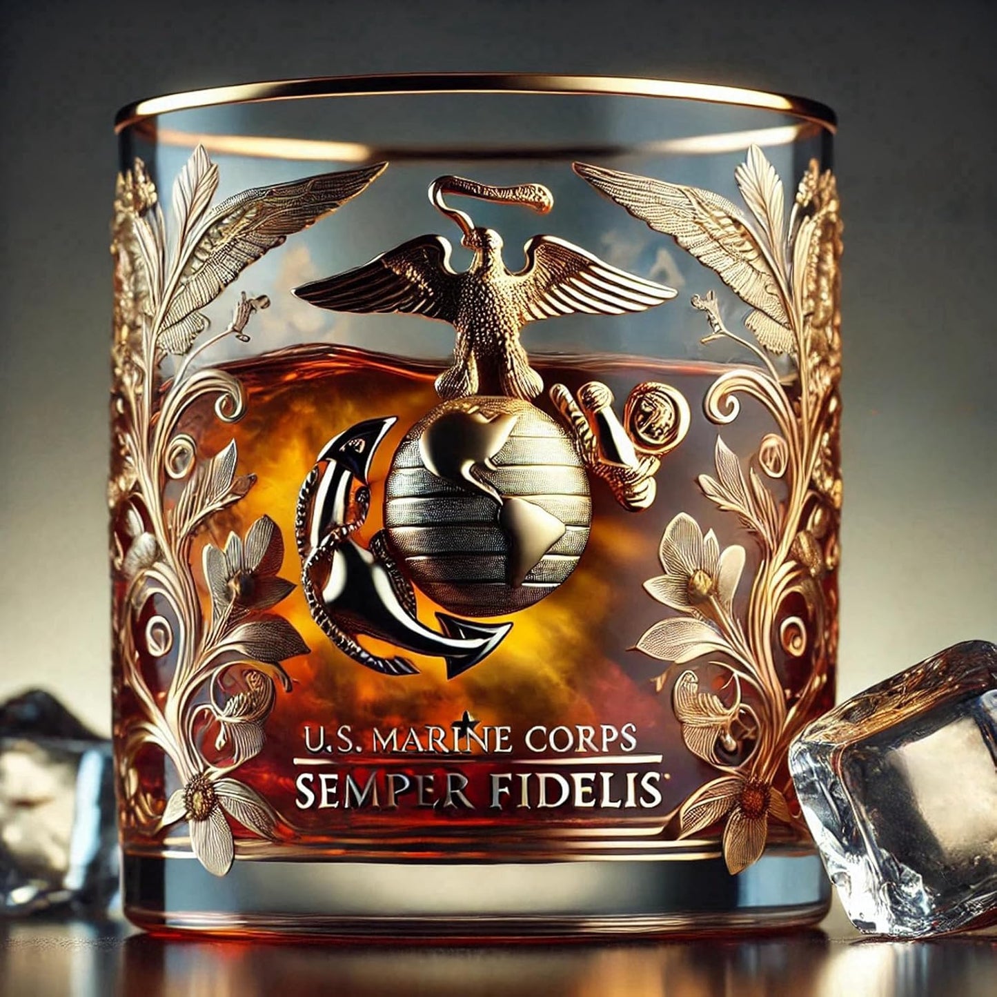 Glosrity Veteran Tribute Glass